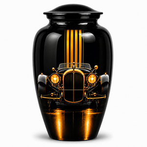 Autocollant commémoratif de luxe pour voiture ancienne, magnifique, avec urne funéraire émaillée pour cendres humaines d'adultes - Product Image 6
