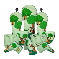 Housse de tête de club de golf en cuir PU avec logo personnalisé, housse de putter à lame magnétique, broderie personnalisée, protection de club imperméable
