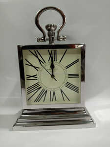 Stylish decorative metal table <b>clock</b> for modern home office living room shelf desk decor piece gift - Product Image 5