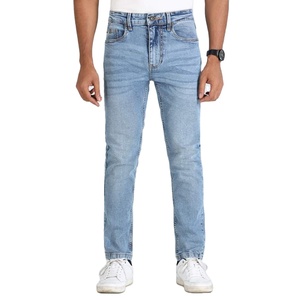 Jeans en denim pour hommes de haute qualité, style moderne, prix de gros, Bangladesh, lavage moyen, poids moyen, motif uni - Product Image 4