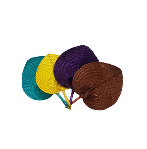 Decoración barata de abanico de algas marinas/abanico de bambú trenzado multicolor para manualidades plegables de bambú regalo RECUERDO DE BODA DE NEGOCIOS 99GD - Product Image 6