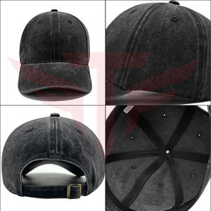 Gorra de Béisbol Unisex de 6 Paneles de Mezclilla Impermeable de Tactus Industries, Gorra Casual Ajustable de Color Sólido Lavado en Algodón para Adultos con Cuatro Detalles Metálicos - Product Image 4