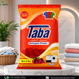 Rose & Oud Laundry <b>Detergent</b> Powder | Extra White Fabric Cleaner for Bright Clothes with Floral Fragrance and Everyday Care 25KG - Product Image 1