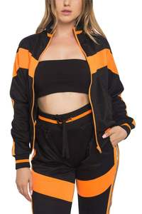 2025 Custom Sweatsuit Embroidery <b>Zip</b> <b>up</b> <b>Jacket</b> Jogger Set Nylon Sweat Pant Windbreaker Outdoor <b>Jacket</b> Tracksuits for Men - Product Image 4