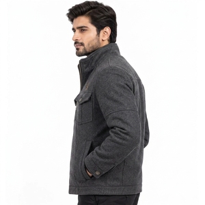 Casual <b>Jacket</b> Suitable For Cold Weather <b>Travel</b> Walking Outdoor Men Winter Wool <b>Jacket</b> Soft Wool Blend Material Warm Comfortable - Product Image 3