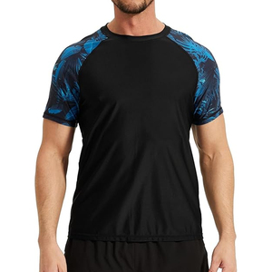 High Quality Men Rash Guard <b>Compression</b> T <b>Shirt</b> Short Sleeve Swim <b>Shirt</b> UV Protection Bulk Supplier - Product Image 1