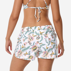Shorts Casuales de Mujer, Cintura Alta, Elásticos, de Poliéster Oxford, Transpirables, Corte Regular, con Cierre de Cremallera y Ribete de Encaje - Product Image 4