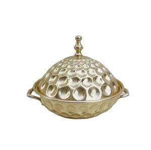 Tazón de fecha de Color dorado de diseño moderno, uso para vajilla a granel, tazón de servir de Metal de calidad estándar, tamaño personalizado - Product Image 1