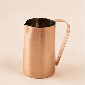 Handcrafted Pure Copper Water Jug with Rose <b>Gold</b> Finish Traditional Ayurvedic Health Benefits Pitcher for Home and Hotel Use - Product Image 5
