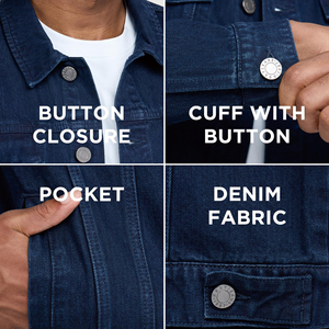 Elegant Style Mens Denim Jacket Slim Fit Long Sleeve Jean Coat Formal Business Casual Jacket Soft Breathable Cotton Apparel - Product Image 6