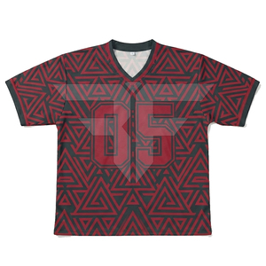 เสื้อฟุตบอลอเมริกันคุณภาพสูง ดีไซน์สั่งทำพิเศษ พิมพ์ลายด้วยความร้อน แห้งเร็ว ระบายอากาศได้ดี ป้องกันแบคทีเรีย - Product Image 1