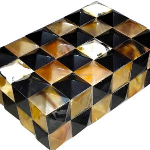 Handcrafted Buffalo Horn Jewelry <b>Box</b> – Polished Eco-Friendly Horn Bracelet <b>Storage</b> Gift <b>Box</b> for Home Decor - Product Image 1