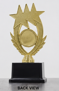• Custom plastic <b>trophy</b> with personalized logo printing. - Product Image 1