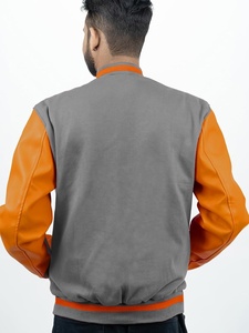 Parches de chenilla personalizados Letterman College Chaqueta universitaria de lana para hombre Forro acolchado Bomber de béisbol de invierno con característica a prueba de viento - Product Image 2