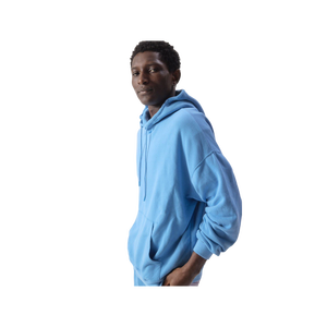 Sudadera con Capucha Extra Grande para Hombre, Color Sólido, Felpa de Algodón, Estilo Casual, Diseño con Bolsillos, Corte Holgado - Product Image 4