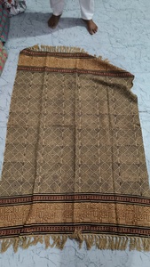 Vente en gros B2B de magnifiques tapis de plage imprimés de motifs floraux, faits à la main, en coton Khadi, imprimés au bloc, doux, 100% coton, couvertures de pique-nique - Product Image 6