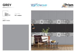 Style moderne 600x600mm Carreaux de sol muraux vitrifiés émaillés au design classique 8mm d'épaisseur Finition mate Attractive Voilat Firebrick - Product Image 2