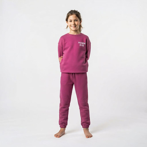 Conjunto Deportivo de Algodón Unisex para Niños, Sudadera Casual con Cuello Redondo, Pantalones Jogger, Proveedor de Ropa Urbana - Product Image 2