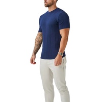 T-shirts classiques en tricot à manches courtes, style Old Money, personnalisables, de haute qualité, 100% coton, élastiques, blancs, 2025