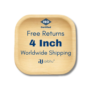 Biodegradable Areca Palm Leaf Plates Eco Friendly <b>Disposable</b> Wood Pattern <b>Tableware</b> For Restaurant Supplies And Buffet Use - Product Image 1