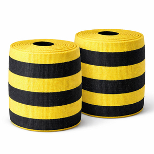 Direct usine Bandes de soutien du coude rayées, élastiques et robustes pour haltérophilie, Fabricant - Product Image 4