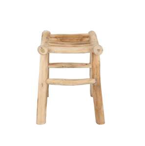 Solid Teak Waterproof Eco-Friendly Stackable Garden Chair Backless Wooden Outdoor <b>Stool</b> Patio Seat - Product Image 2