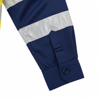 Camisa de Seguridad Sapeemo Deportiva de Alta Visibilidad, Reflectante, Transpirable, con Detección de Agujas, Impresión Serigrafiada, para Hombre, de Dos Tonos, Manga Larga