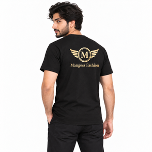 Camiseta Personalizada con Estampado Digital, Poliéster/Algodón, 280 g/m², Lavado Vintage, Estilo Desgastado, Holgada, Informal, Cuello Redondo, Transpirable, para Hombre - Product Image 2