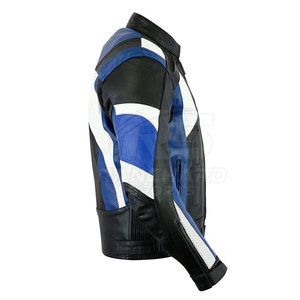 Protective Motorbike Leather Jacket Men Riding Gear Durable Racing Outdoor Streetwear Fashion Slim Fit Strong Material - Product Image 4