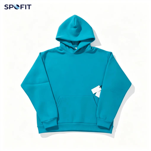 Sweat à capuche en coton 450G épais, style gothique streetwear, effet délavé, imprimé en relief, hiver, haute qualité, design personnalisé - Product Image 2