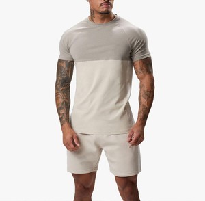 T-shirt homme à manches courtes, col rond, en modal teint, coupe ajustée, décontracté, longueur standard, en jersey tricoté respirant, design uni - Product Image 4