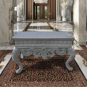 Console de Luxe en Bois Massif - Design Antique Doré Miroir Royal pour Entrée, Faite à la Main, Écologique, Durable, avec Rangement, pour Hôtels - Product Image 2