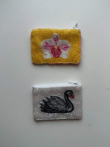 Handbag <b>Tote</b> Luxury Pearl <b>Bag</b> Handmade Weave Casual Woman Coin <b>Bags</b> Open Closure Flower Decoration by MD HANDICRAFTS - Product Image 4