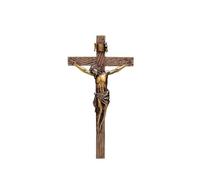 Croix de Bénédiction d'Évêque Traditionnelle Antique en Métal, Croix Funéraire en Métal pour Cercueil, Croix Solaire de Jésus pour Cimetière, Cercueil en Zamak