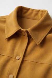 Women's Mustard Yellow 2-Piece Shorts Set Corduroy Short Sleeve Top <b>High</b> Waist Above <b>Knee</b> Shorts Casual Spring Summer Style - Product Image 6