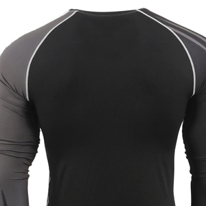 Rashguard de compression personnalisé pour hommes, fournisseur direct d'usine, coupe ajustée, prix bas, best-seller - Product Image 5