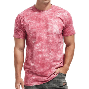 เสื้อยืดผู้ชายผ้าคอตตอนหนา 320GSM ซักกรดเอนไซม์ แบบเรียบ สีพื้น ขายส่ง - Product Image 1