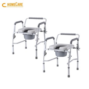 Asiento de inodoro plegable de plástico aceptado por OEM, silla de inodoro para adultos - Product Image 1