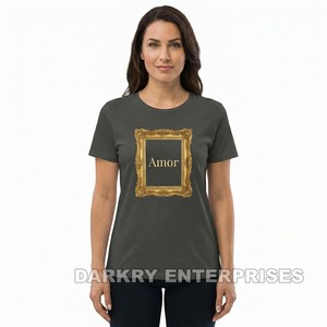 Camiseta de Mujer de Corte Holgado con Estampado Personalizado, Color Beige, Fabricada en Algodón Suave, Venta al Por Mayor para Boutiques - Product Image 3