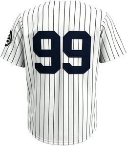 Camisetas de Béisbol New York 99 para Hombre, Estilo Hip Hop con Botones, para Fiestas y Navidad - Product Image 2