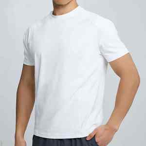 Camisetas Casuales de Algodón para Hombre, 180 GSM, Teñido Liso, Secado Rápido, Color Sólido, Textura Transpirable y Forma Duradera, Venta al Por Mayor - Product Image 5