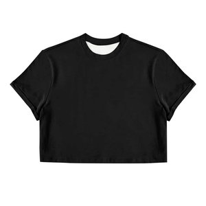 เสื้อยืดครอปผู้ชาย ผ้าฝ้าย สตรีทแวร์ โอเวอร์ไซส์ ลำลอง แขนสั้น ฮิปฮอป เสื้อฤดูร้อน ระบายอากาศได้ดี ทรงหลวม แฟชั่น เสื้อยืดพรีเมียม - Product Image 1