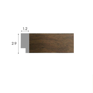 Contemporary Style PS Polystyrene Picture Frame Moulding <b>Wood</b> Grain Minimalist Wide <b>Border</b> OEM Custom Frame Factory - Product Image 4