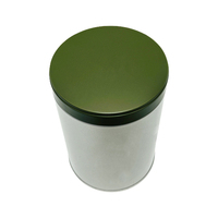 Diseño de moda Contenedor de almacenamiento de estaño personalizado Cilindro Caja de metal Embalaje Tapa de tornillo Lata de aluminio para alimentos