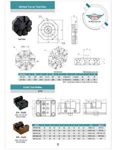 Soporte de Torreta Tipo C ATH con Perno 4-M10 x 50, Portaherramientas de Torneado de Alta Resistencia, Componente de Montaje para Torno Industrial - Product Image 3