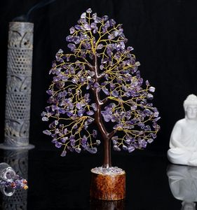 ALIZA AGATE EXPORTS ต้นคริสตัลอเมทิสต์ธรรมชาติ งานแฮนด์เมด ทนทาน สไตล์ศาสนา ของตกแต่งบ้าน ของขวัญสำหรับขายส่ง - Product Image 3