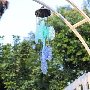 Carillon à vent en perles de verre faites à la main - Ornement suspendu pour fenêtre extérieure, décoration de jardin et de patio, améliorant l'ambiance - Product Image 2