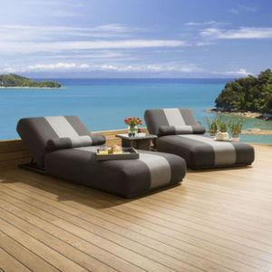 Tumbona Ajustable con Marco de Aluminio, Resistente al Agua y a los Rayos UV, para Patio, Piscina y Jardín - Product Image 1