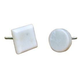 ลูกบิดตู้หินธรรมชาติหินอ่อนสีขาวหรูหราพร้อมทองเหลืองที่จับลิ้นชักอเนกประสงค์สำหรับการตกแต่งภายในที่ทันสมัย - Product Image 2