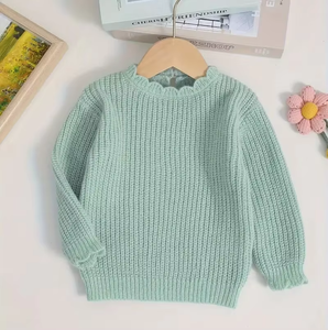 Pull en tricot doux et confortable pour filles, design tendance, décontracté pour le printemps, 100% coton, à capuche - Product Image 5